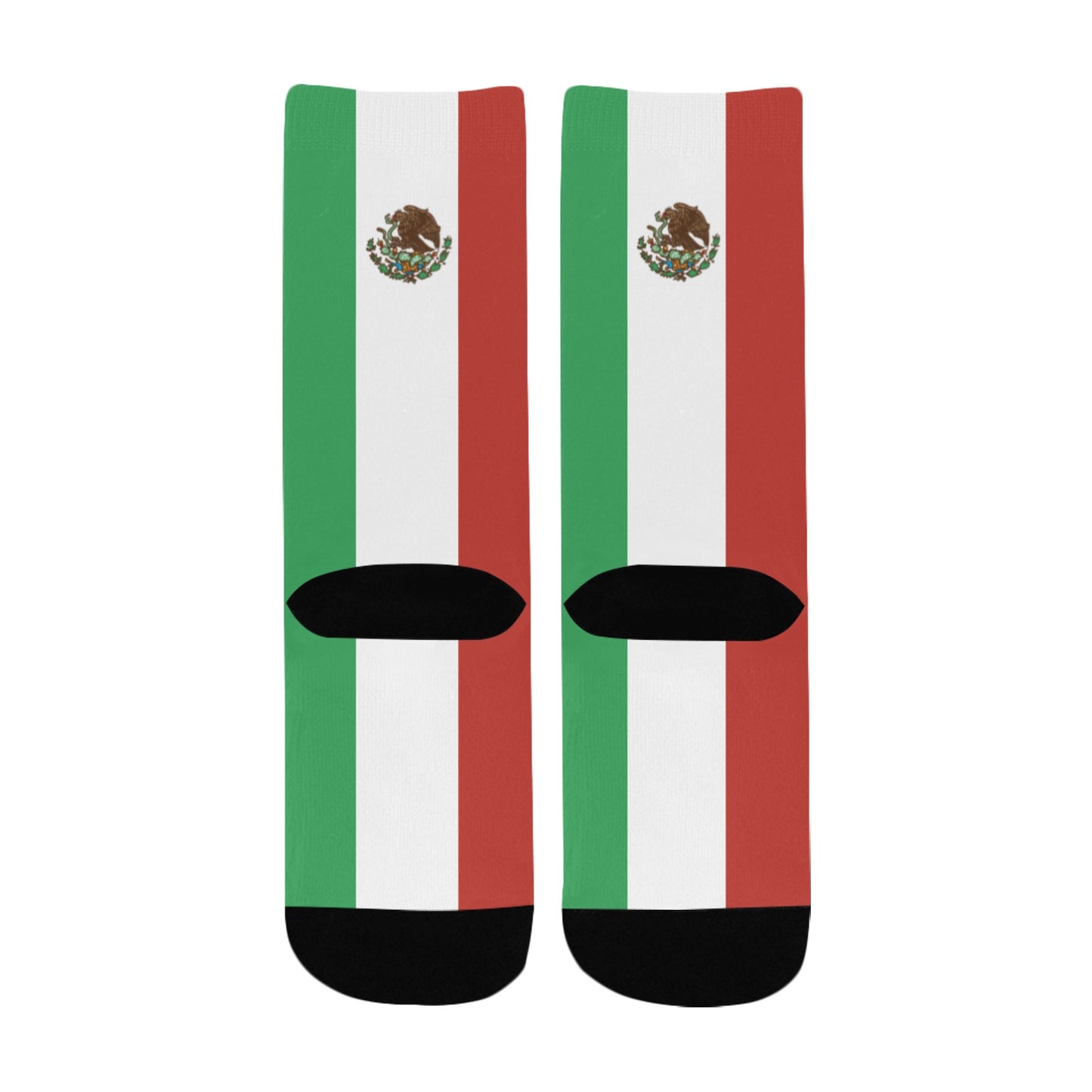 Mexico Flag Inspired Kid's Custom Socks (Made in the USA)