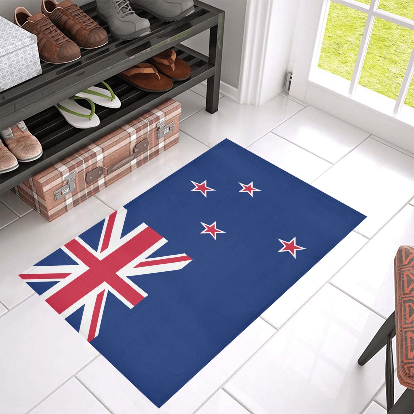 New Zealand Flag Inspired Doormat 30" x 18" (Sponge Material)