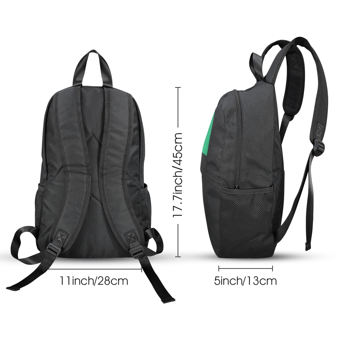 Brazil Flag Inspired Casual Backpack Printed in the USA