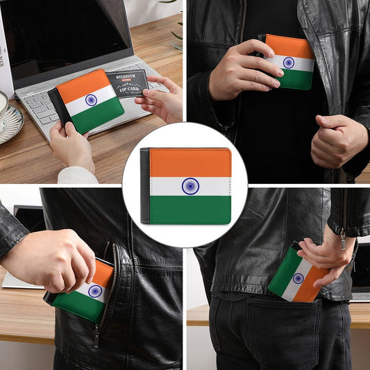 India Flag Inspired Men's Wallet