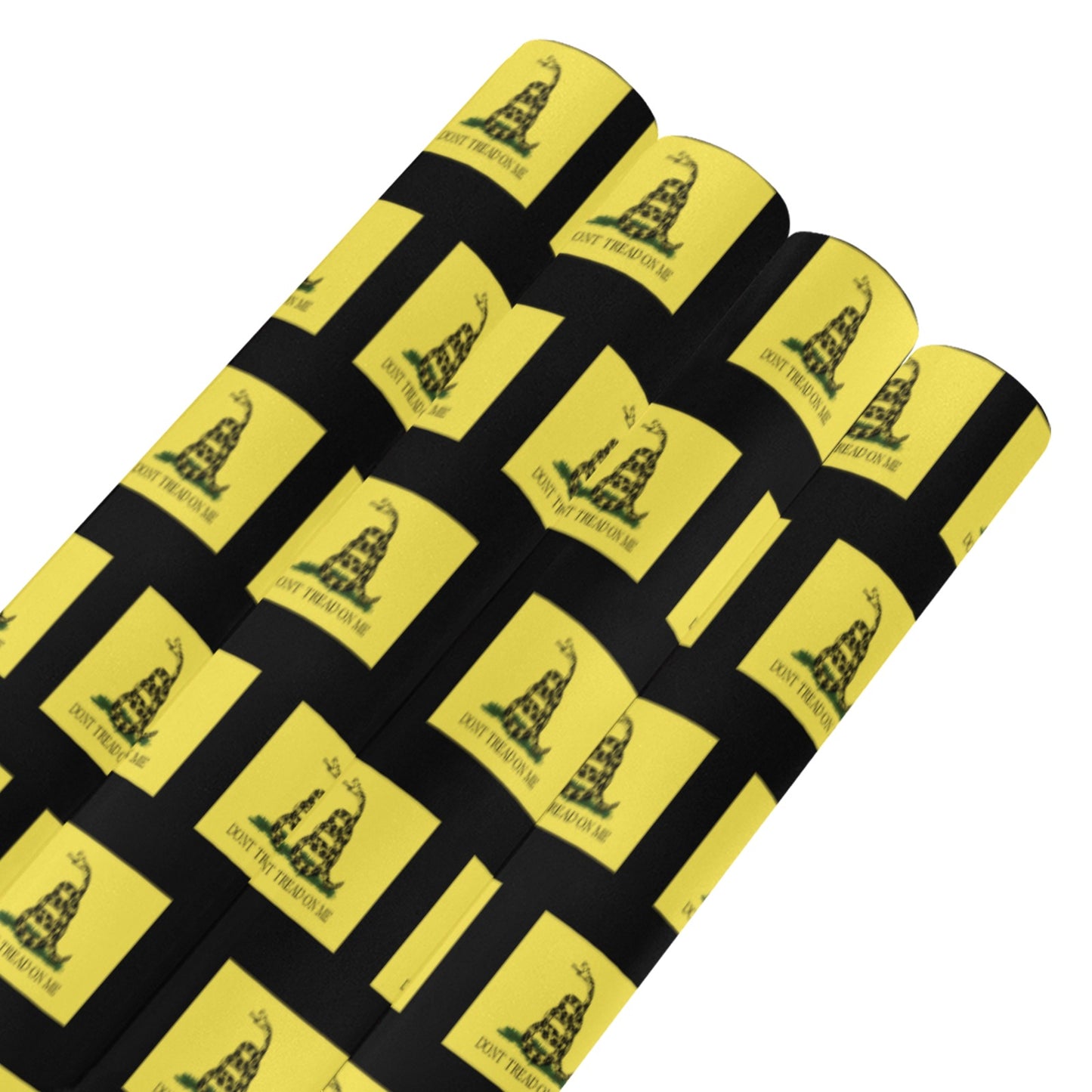 Gadsden Flag Inspired Custom Gift Wrapping Paper 58"x 22.5" (4 Rolls)