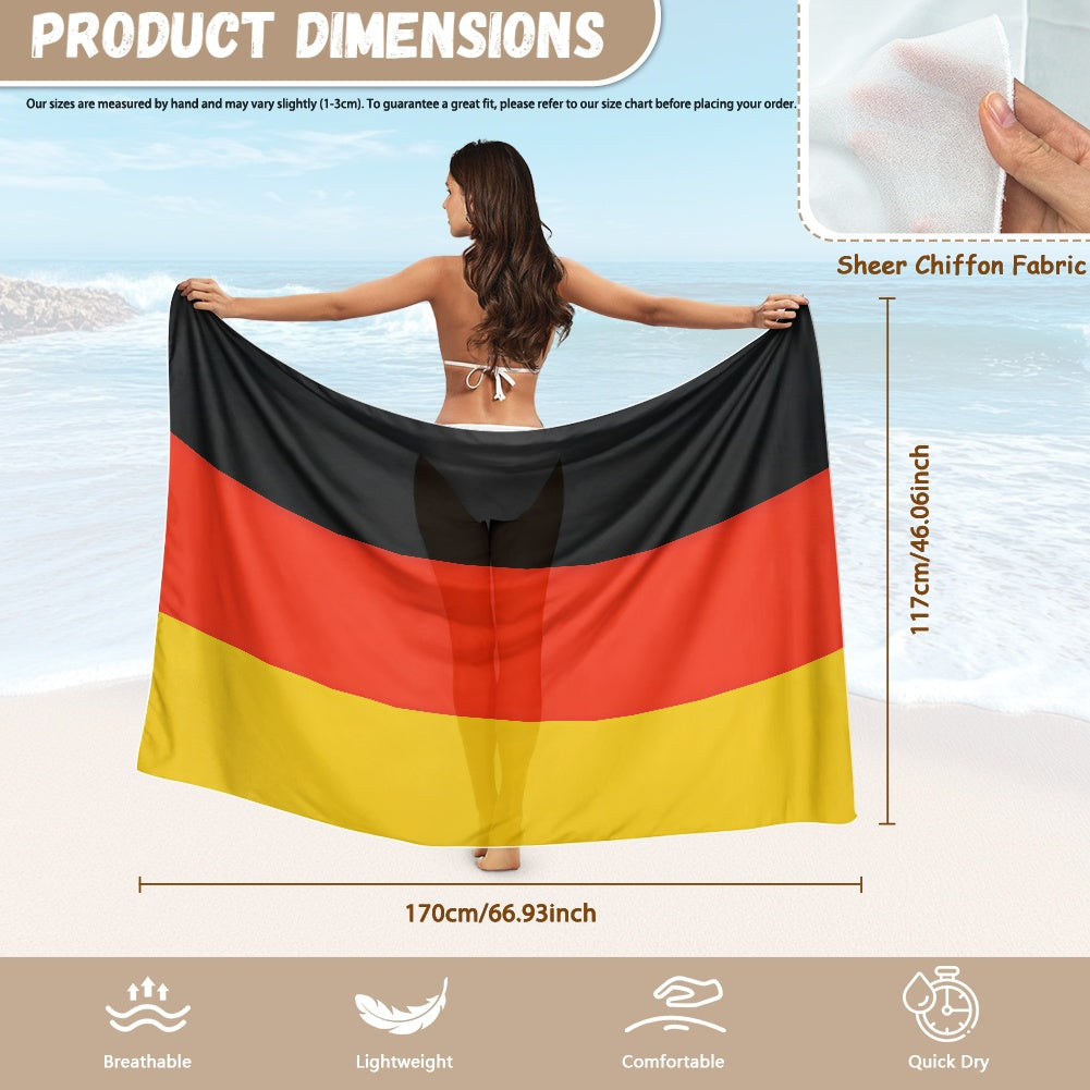 Germany Flag Inspired Bikini Cover-Up