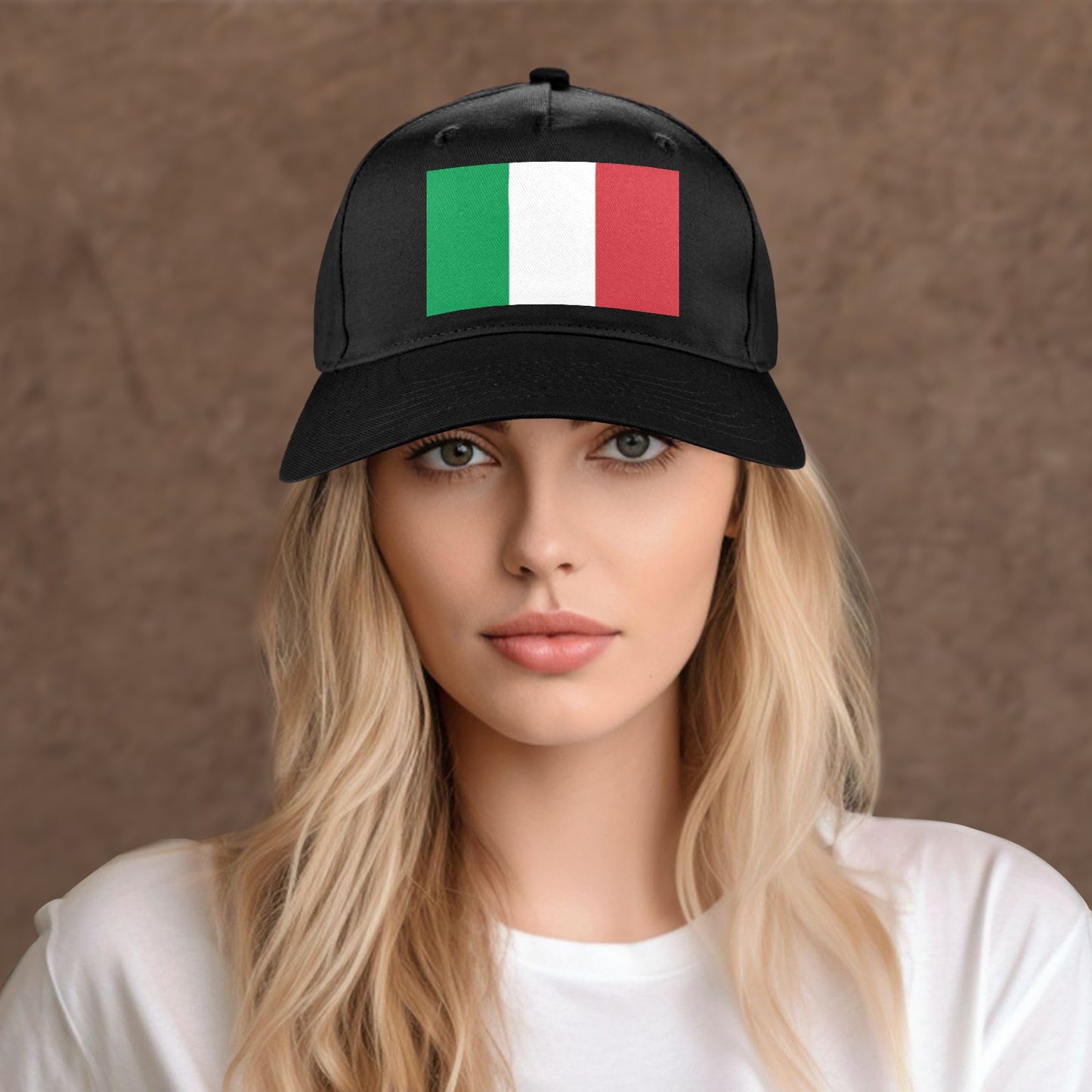 Italy Flag Baseball Cap (Made in USA)