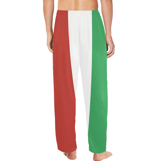 Mexico Flag Inspired Men’s Pajama Trousers with Pockets (Made in the USA)