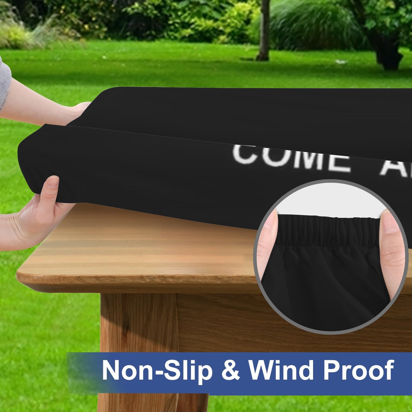 Come and Take It and Texas Flag Picnic Table Cover (72" x 30") (Made in the USA)