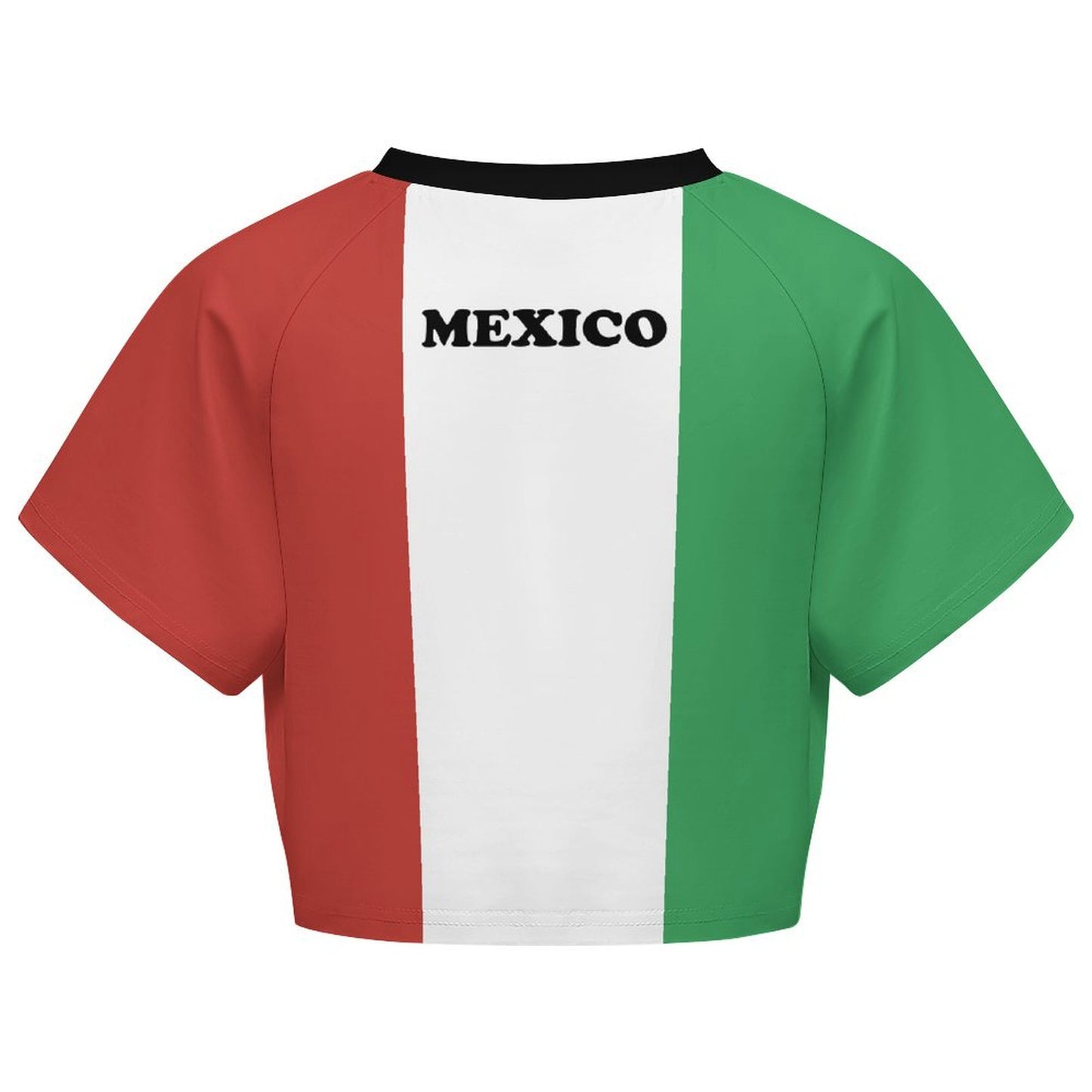 Mexico Flag Inspired Women's Cropped Shirt