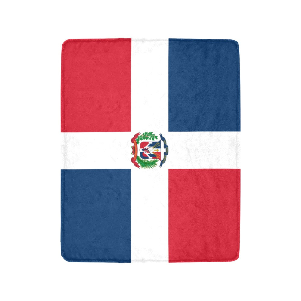 Luv My Flag blanket featuring the Dominican Republic flag design.