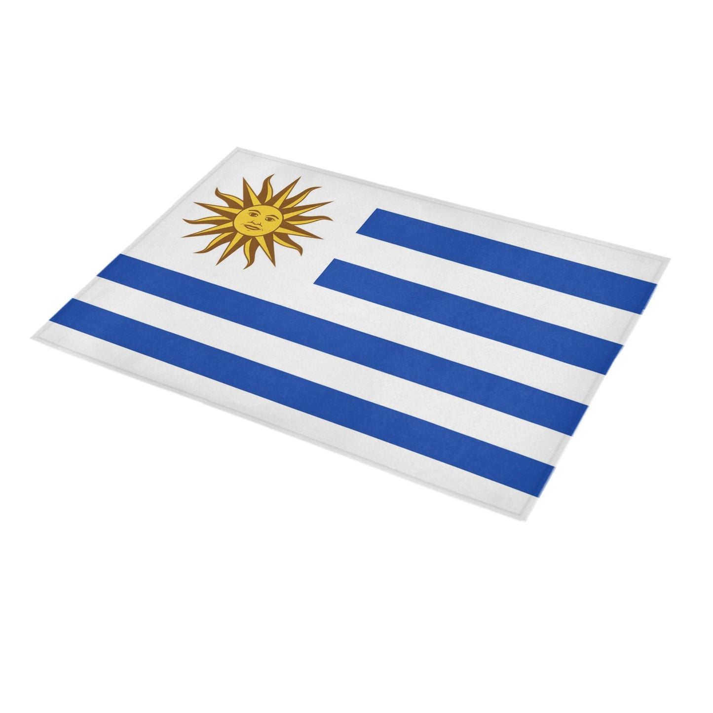Uruguay Flag Inspired Doormat 30" x 18" (Sponge Material)