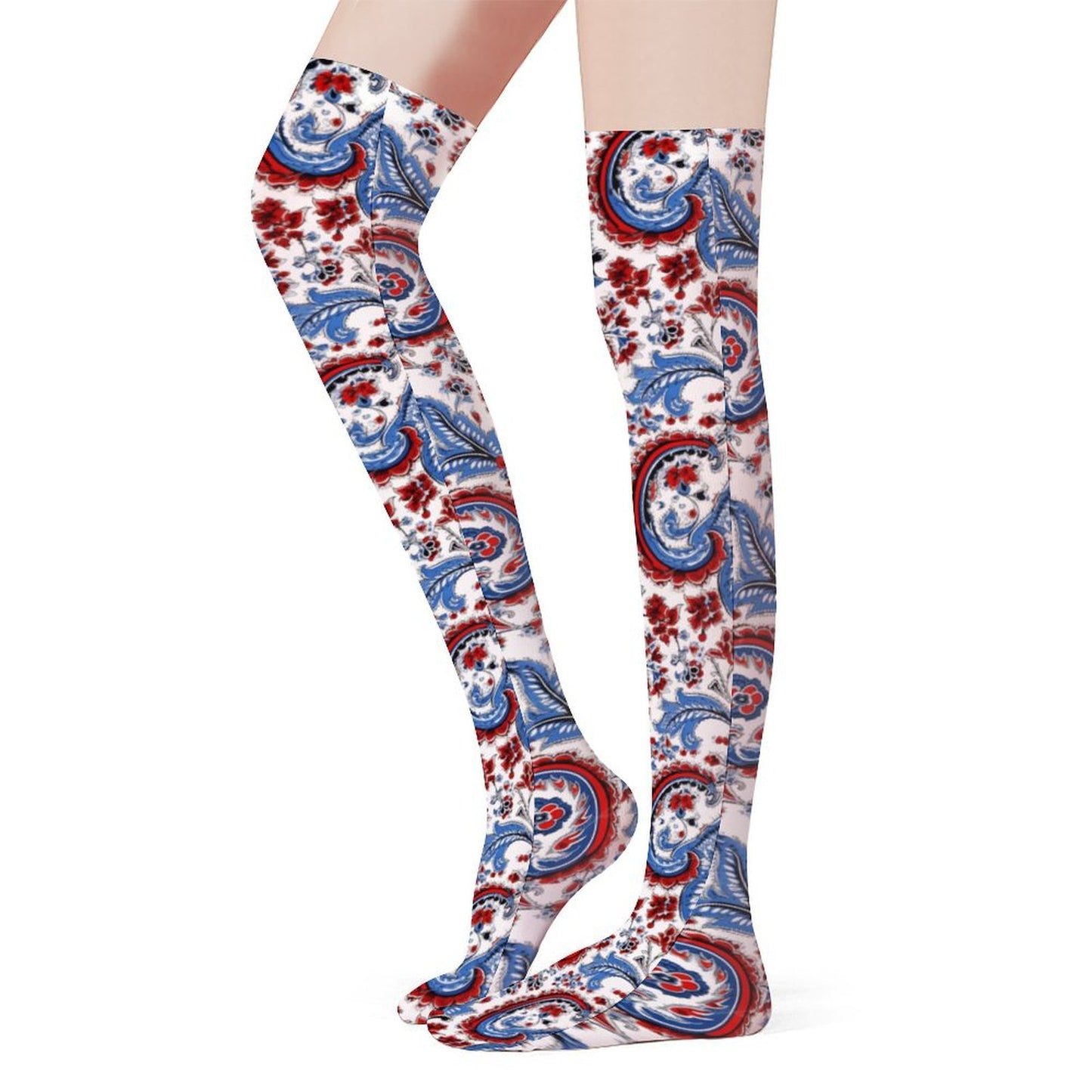USA/American Flag Inspired Design Trendy Stockings(Long)