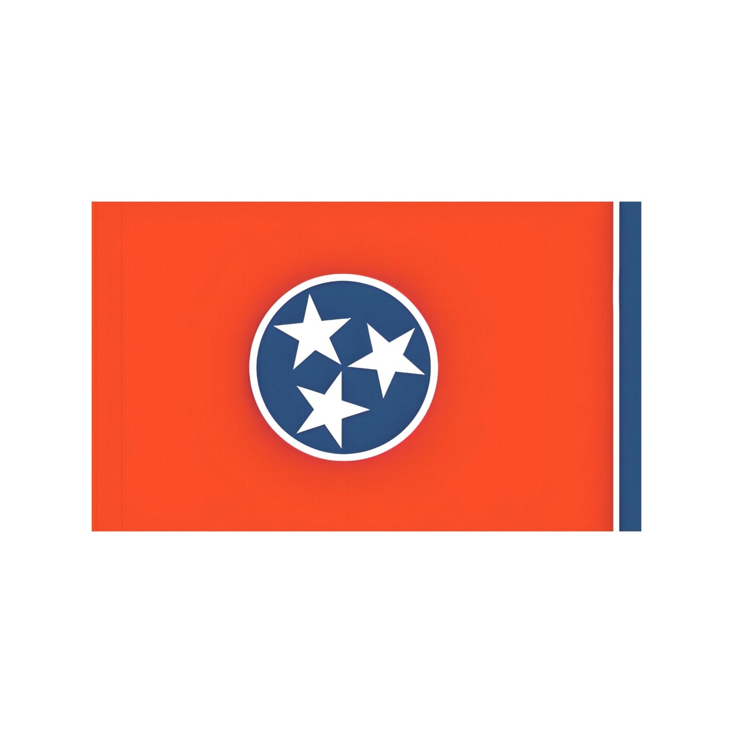 Red, blue Tennessee flag with stars from Luv My Flag.