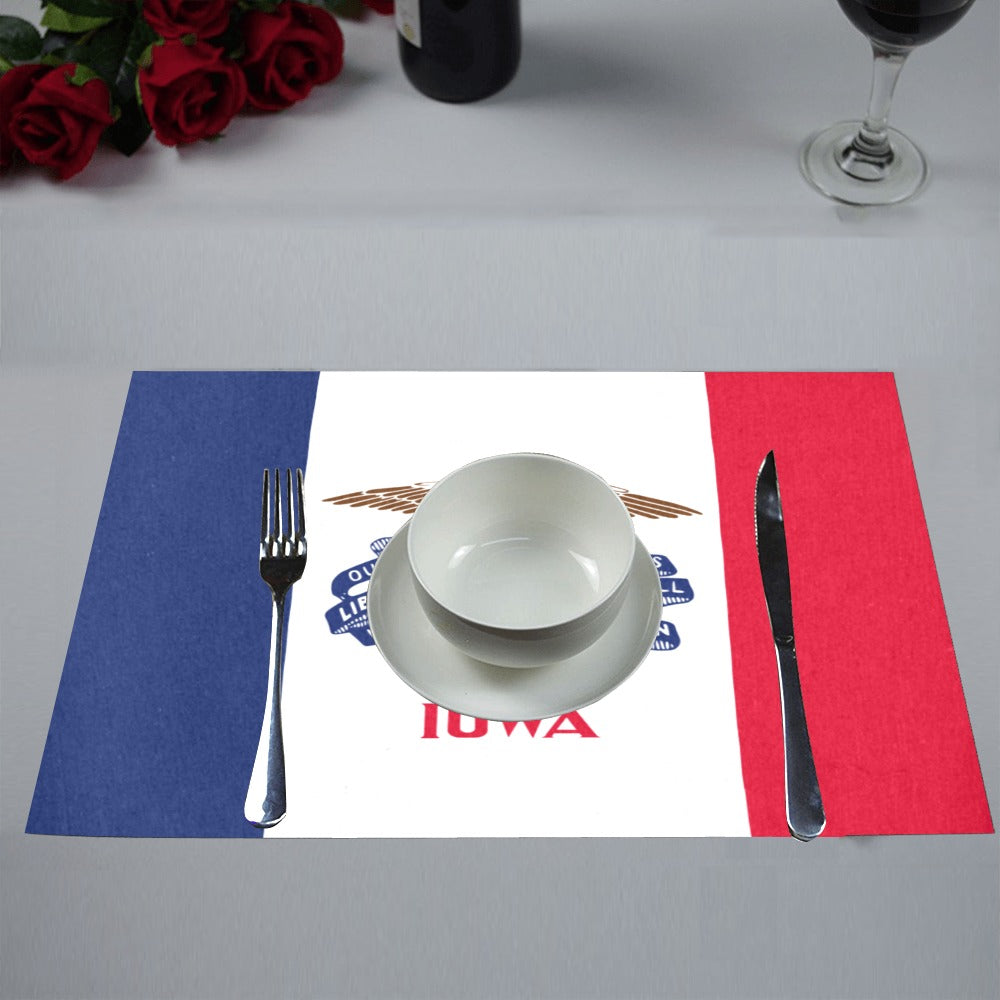 Iowa Flag Placemats 12" x 18" (Set of 6)