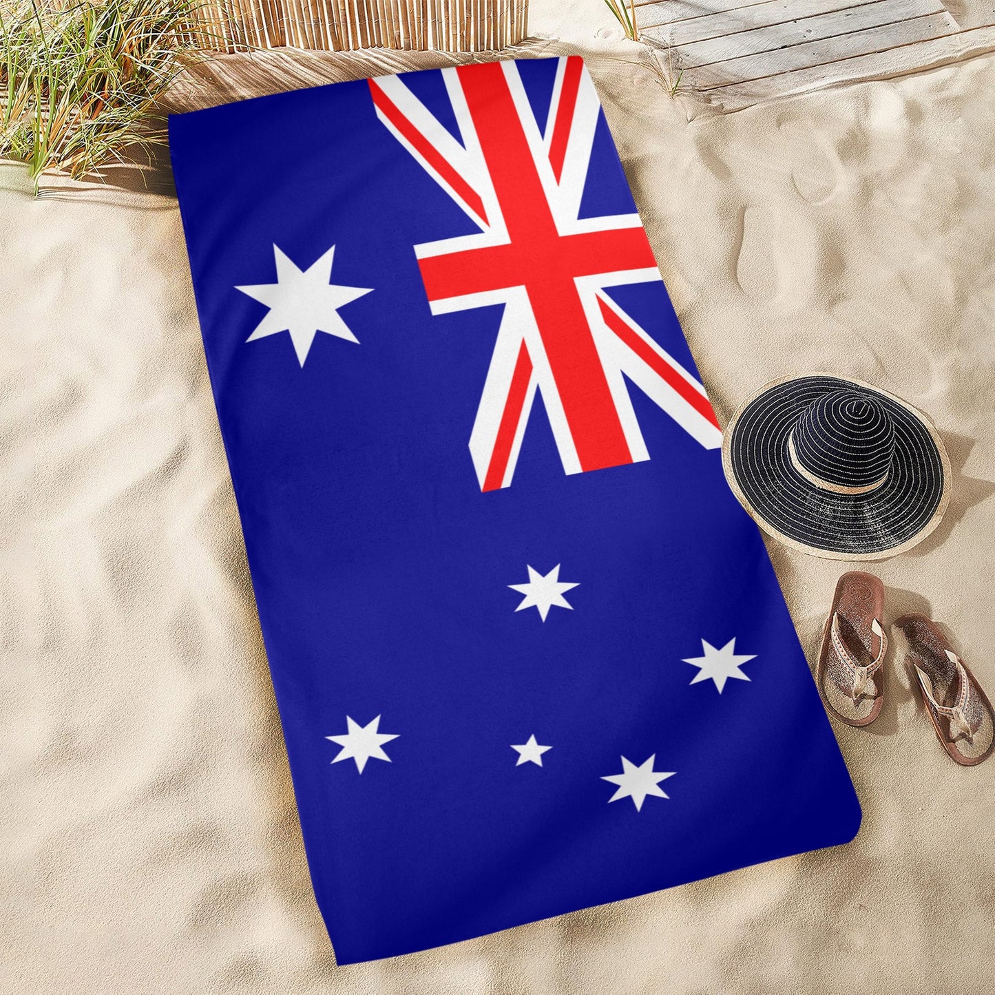 Australia Flag Beach Towel 31"x71" (Made in USA)