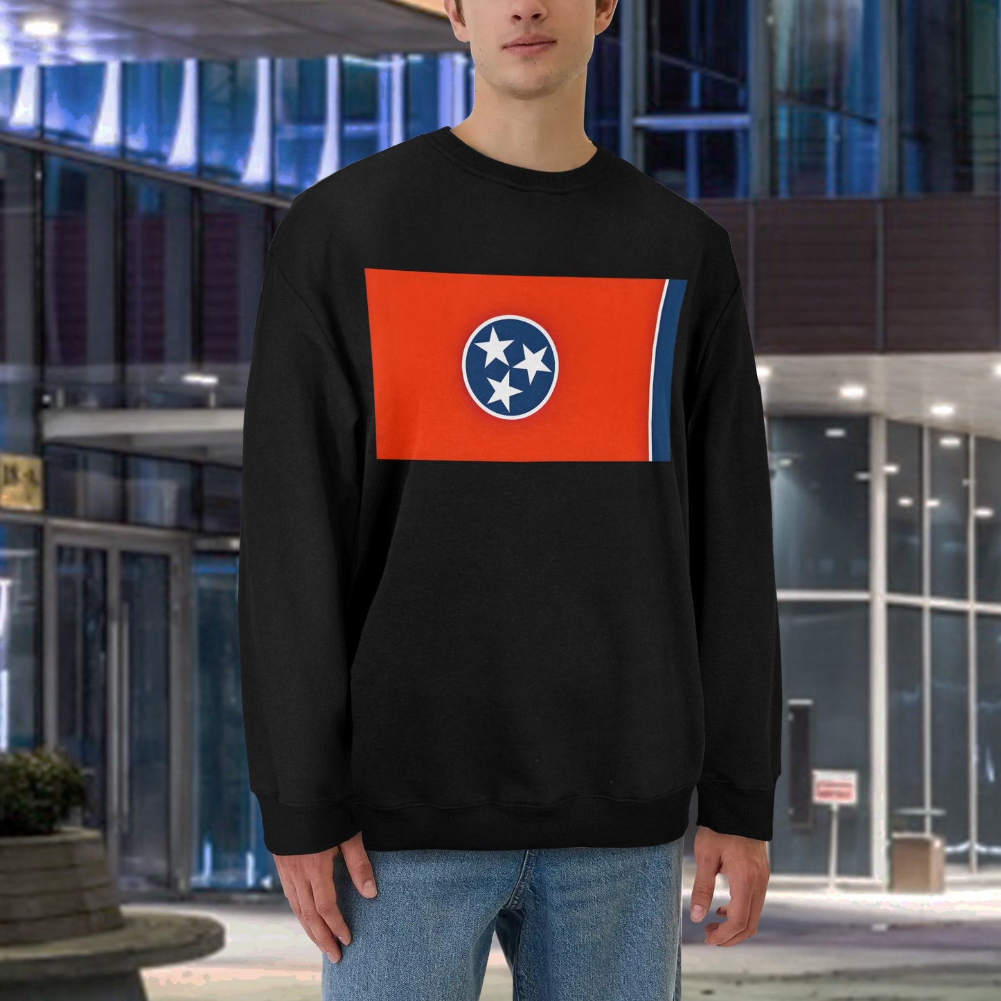 Tennessee Flag Unisex Fleece Sweatshirt (Made in the USA)