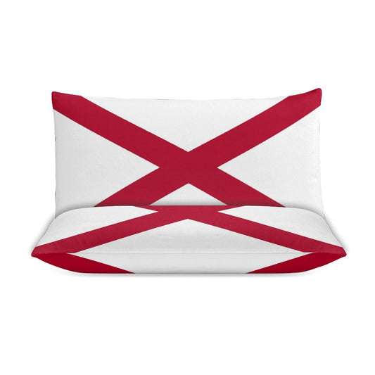 Alabama Flag Inspired 3-Piece Bedding Set (1 Duvet Cover + 2 Pillow Shams) – 102"×90"