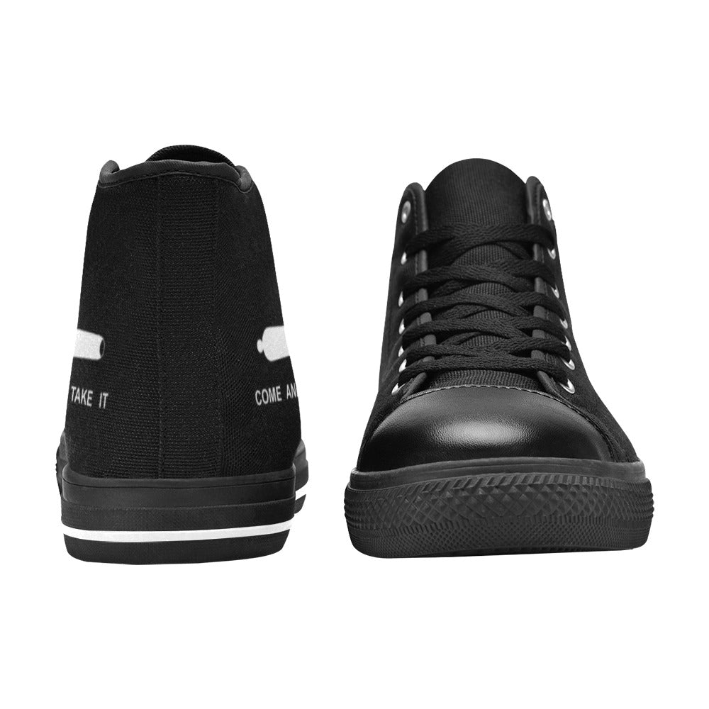 Come and Take It Flag Mens High Top Canvas Shoes
