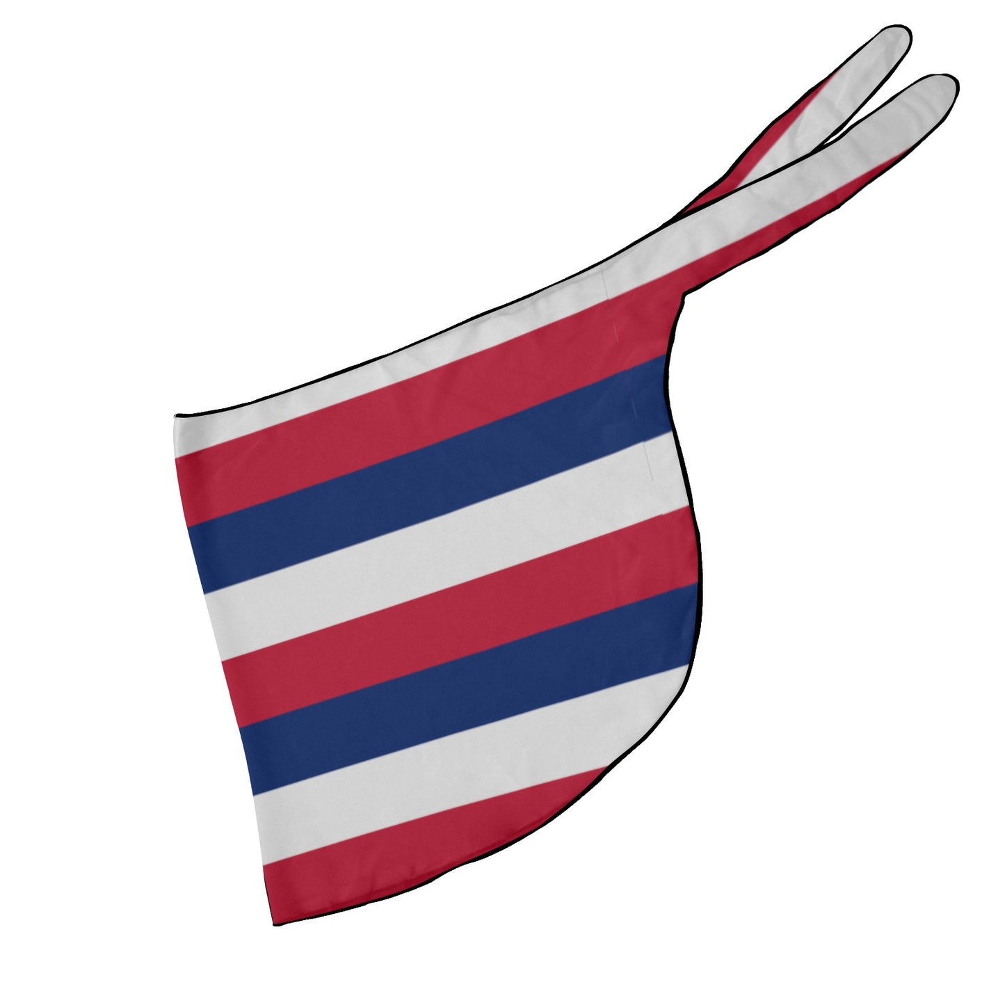 Red, white, blue striped flag bandana, Luv My Flag.
