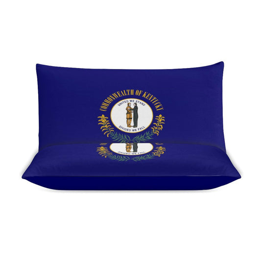 Kentucky Flag Inspired 3-Piece Bedding Set (1 Duvet Cover + 2 Pillow Shams) – 102"×90"