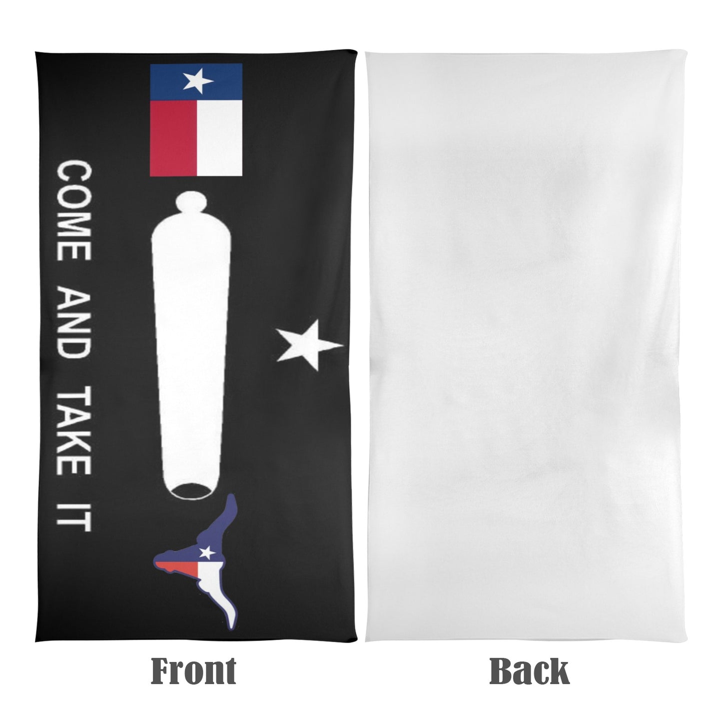 Texas Flag Inspired Come and Take It Flag Beach Towel 31"x71" (Made in USA)