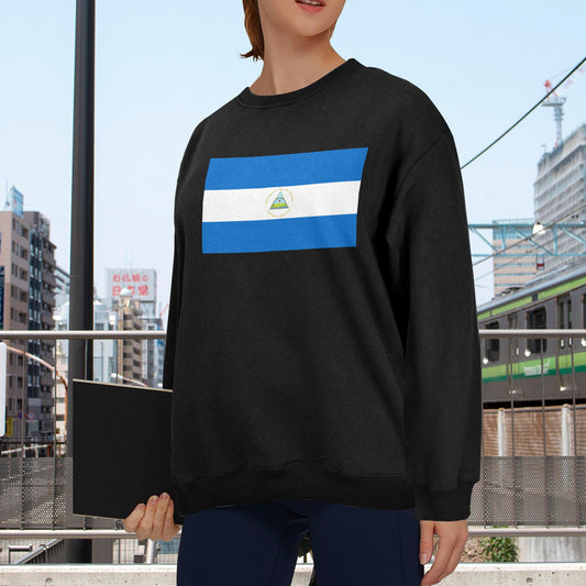 Nicaragua Flag Unisex Fleece Sweatshirt (Made in the USA)