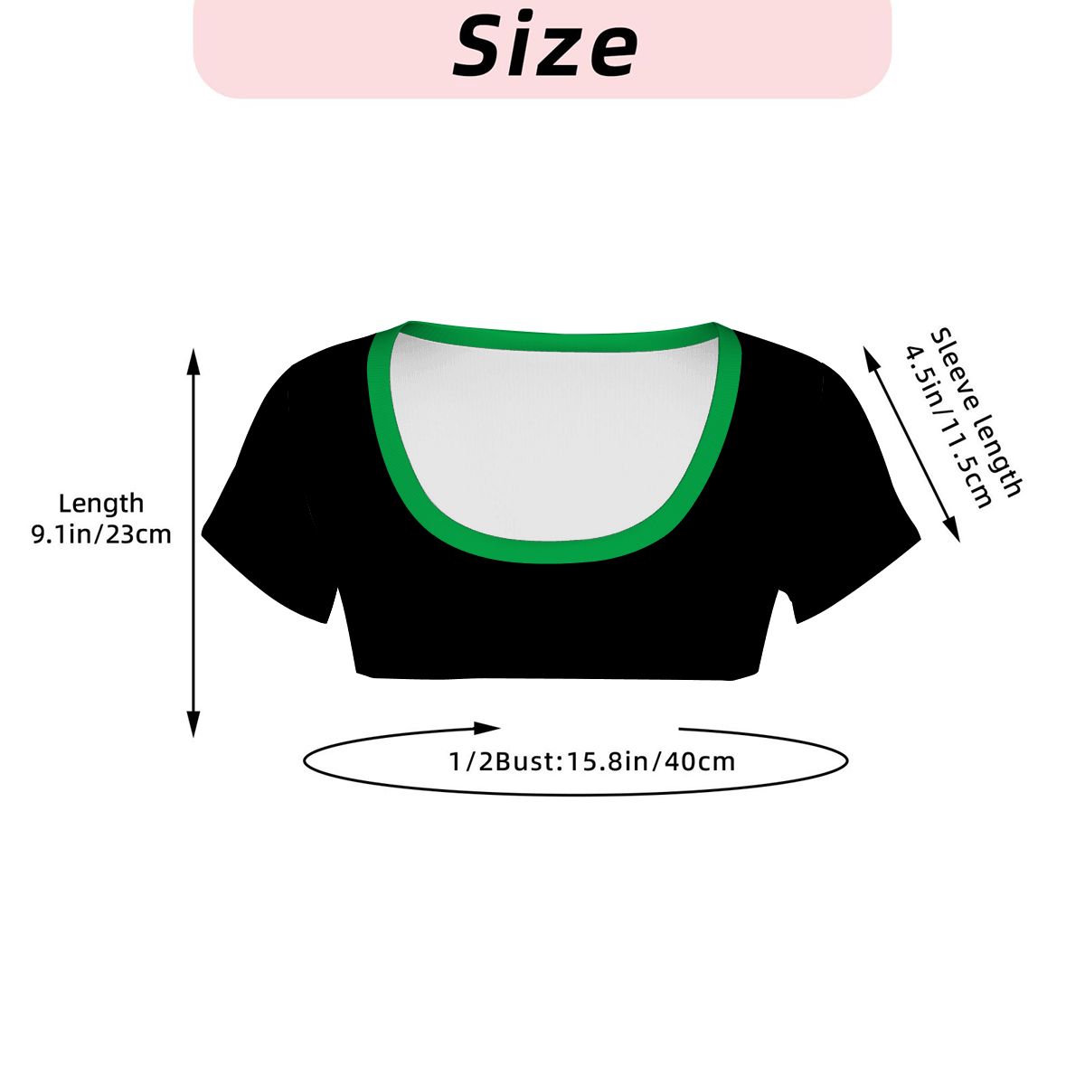 Thin Green Line Flag Inspired Women's 1/2 Cut Short Sleeve T-Shirt Style-2