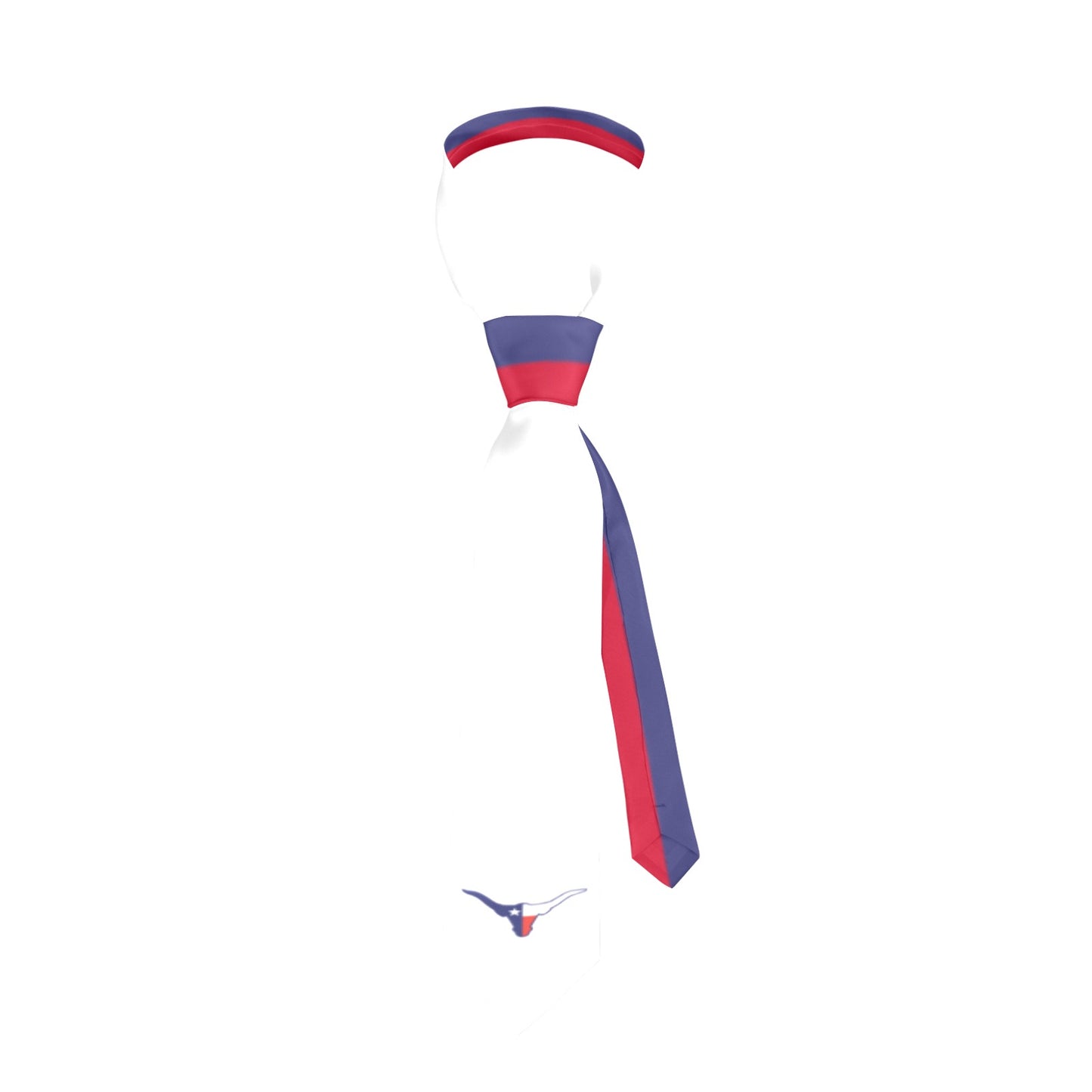 Texas Flag Inspired Longhorn Classic Necktie (Two Sides)