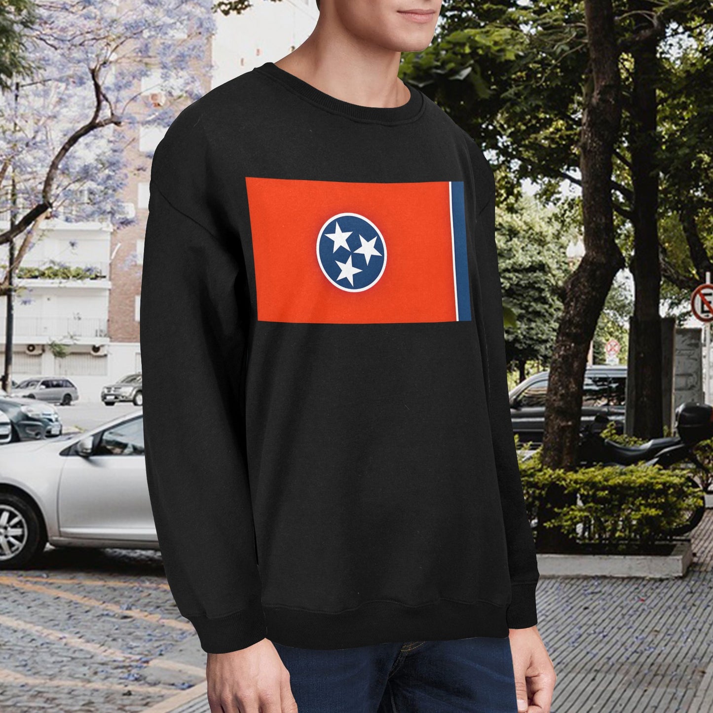 Tennessee Flag Unisex Fleece Sweatshirt (Made in the USA)
