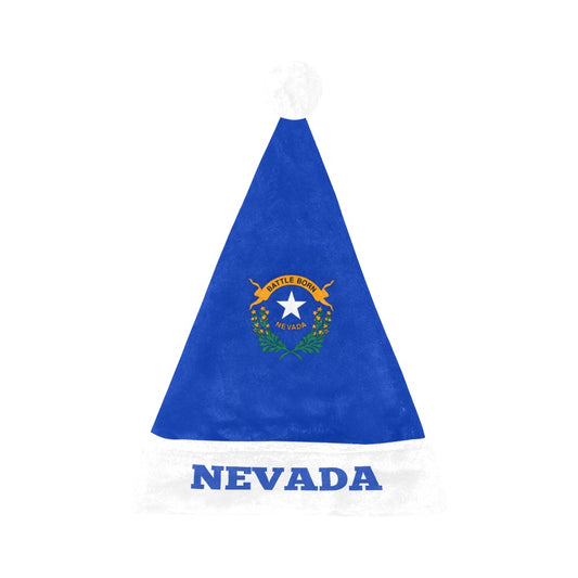 Nevada Flag Christmas Santa Hat