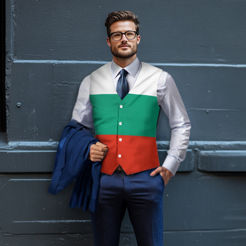 Bulgaria Flag Suit vest jacket