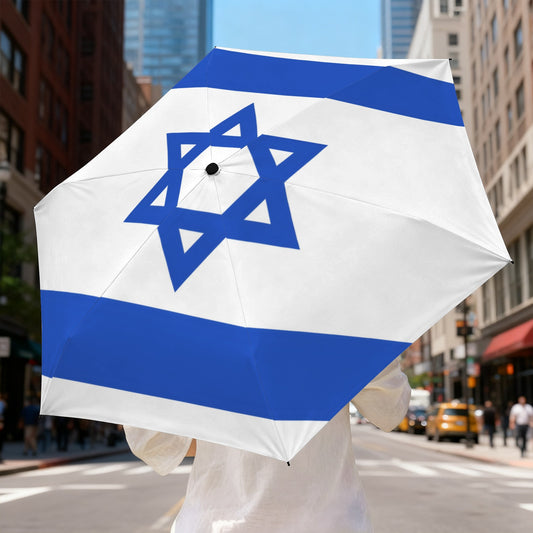 Israel Flag Inspired Mini Compact Umbrella