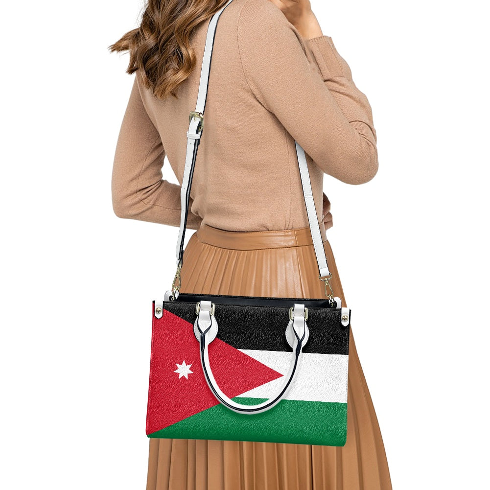Jordan Flag Handbag With Swag – PU Leather Shoulder Purse With Style - Luv My Flag