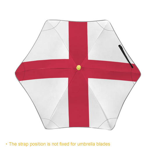 England Flag Inspired Kids Safe Round Corner Umbrella