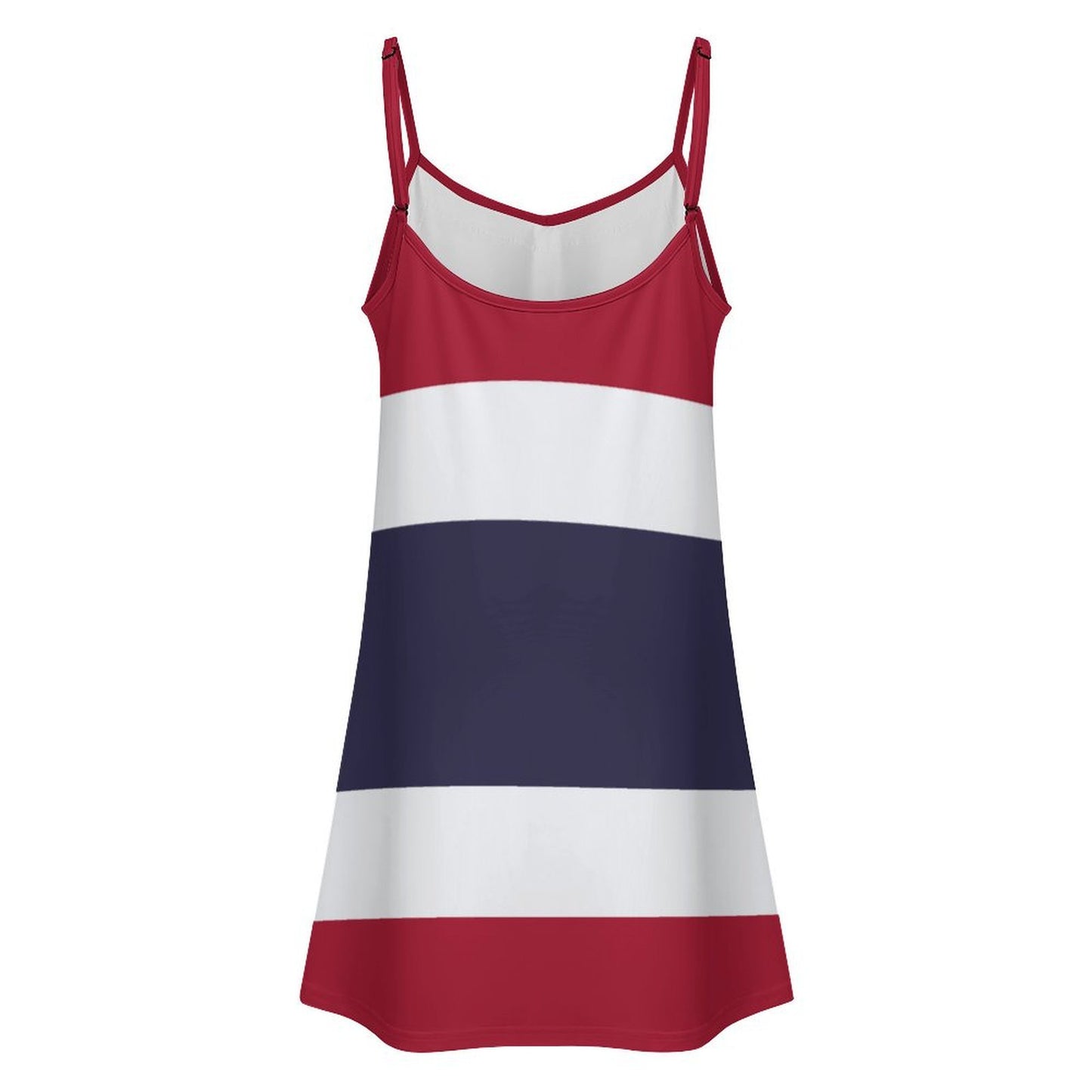 Thailand Flag Inspired Lace Trim Camisole Nightgown
