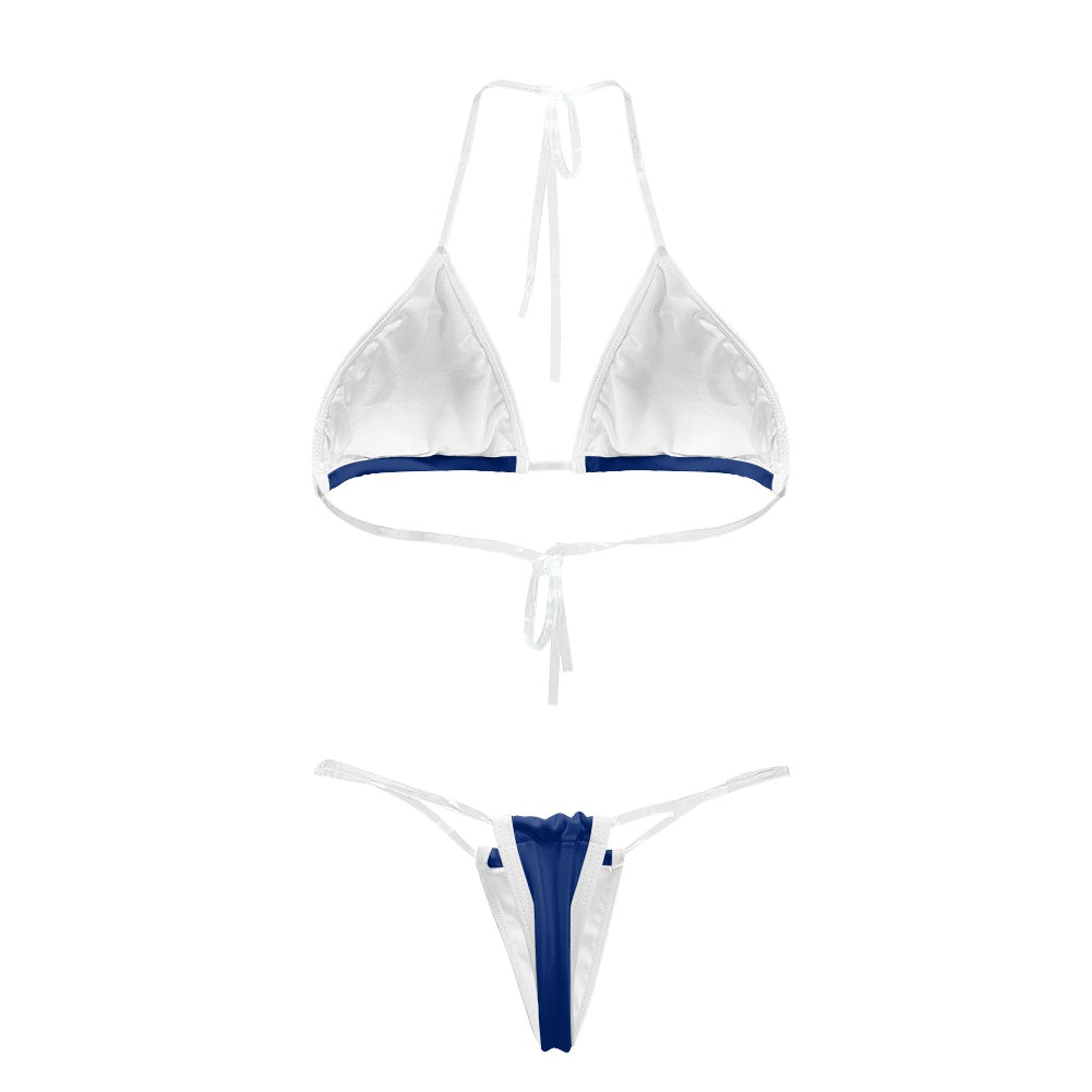 Virgin Islands (British) Flag Inspired Transparent String Bikini