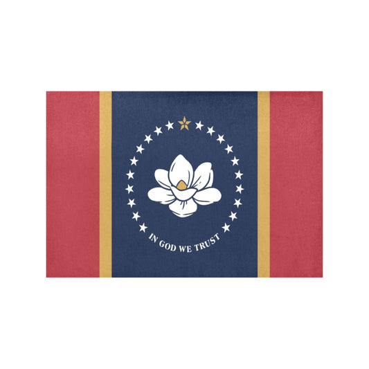 Luv My Flag - Mississippi flag design with magnolia flower.
