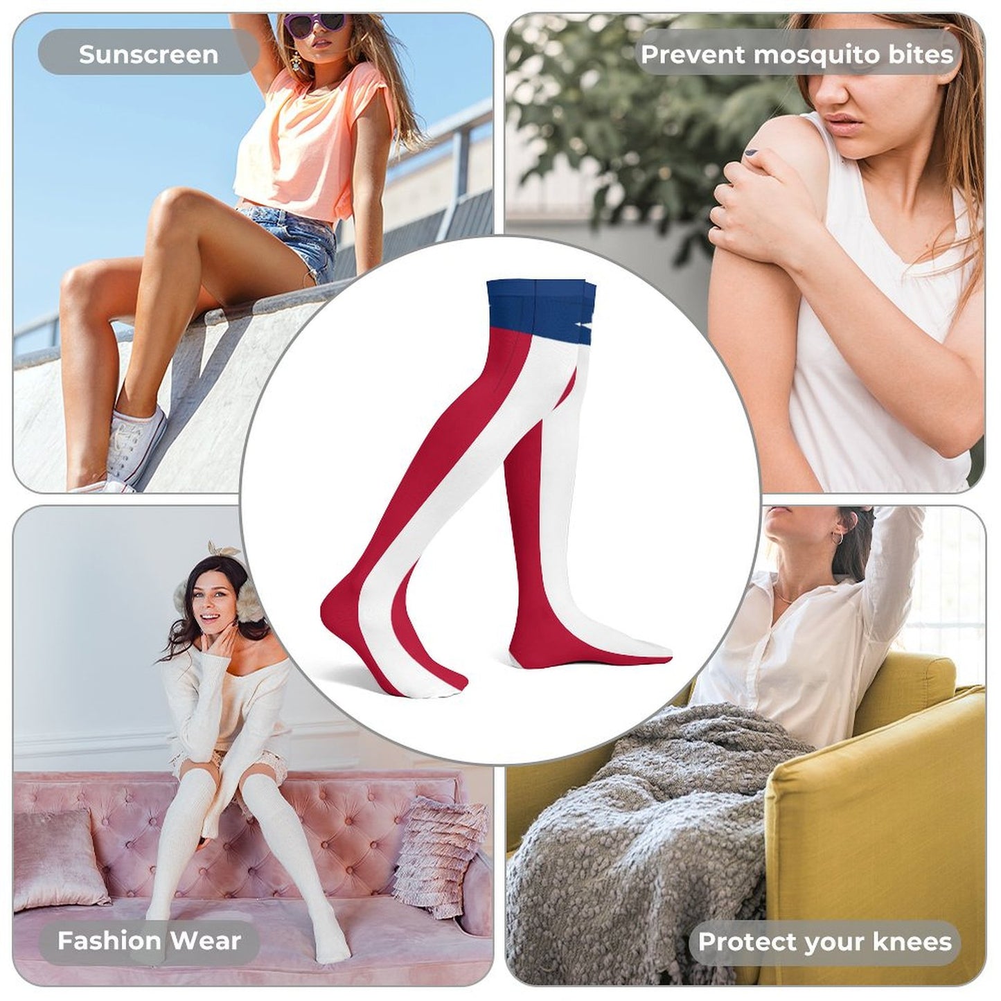 Texas Flag Trendy Stockings(Long)