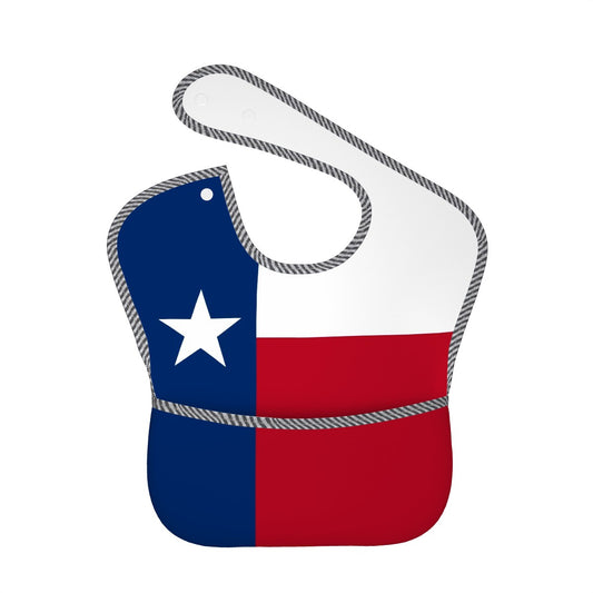 Texas Flag Inspired Baby Bib