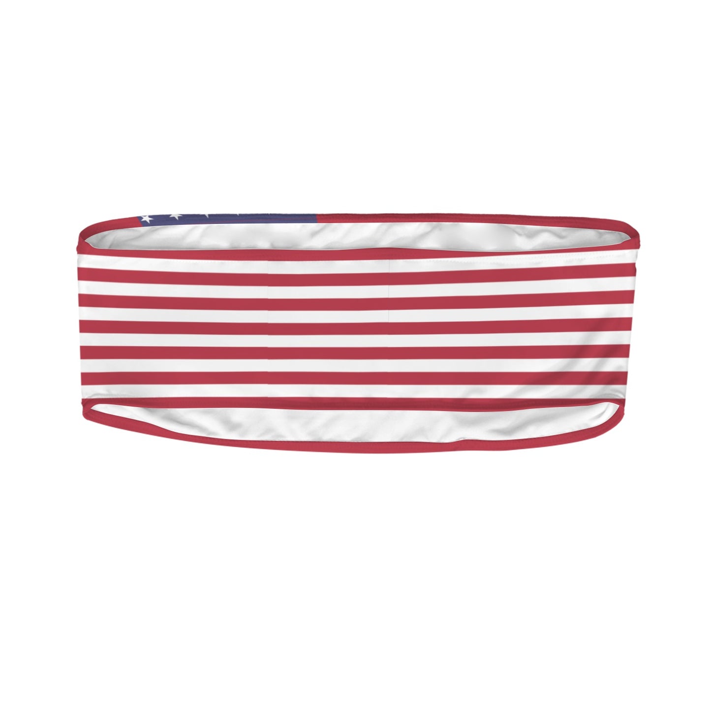USA/American Flag Inspired Bandeau Tube Bikini Top
