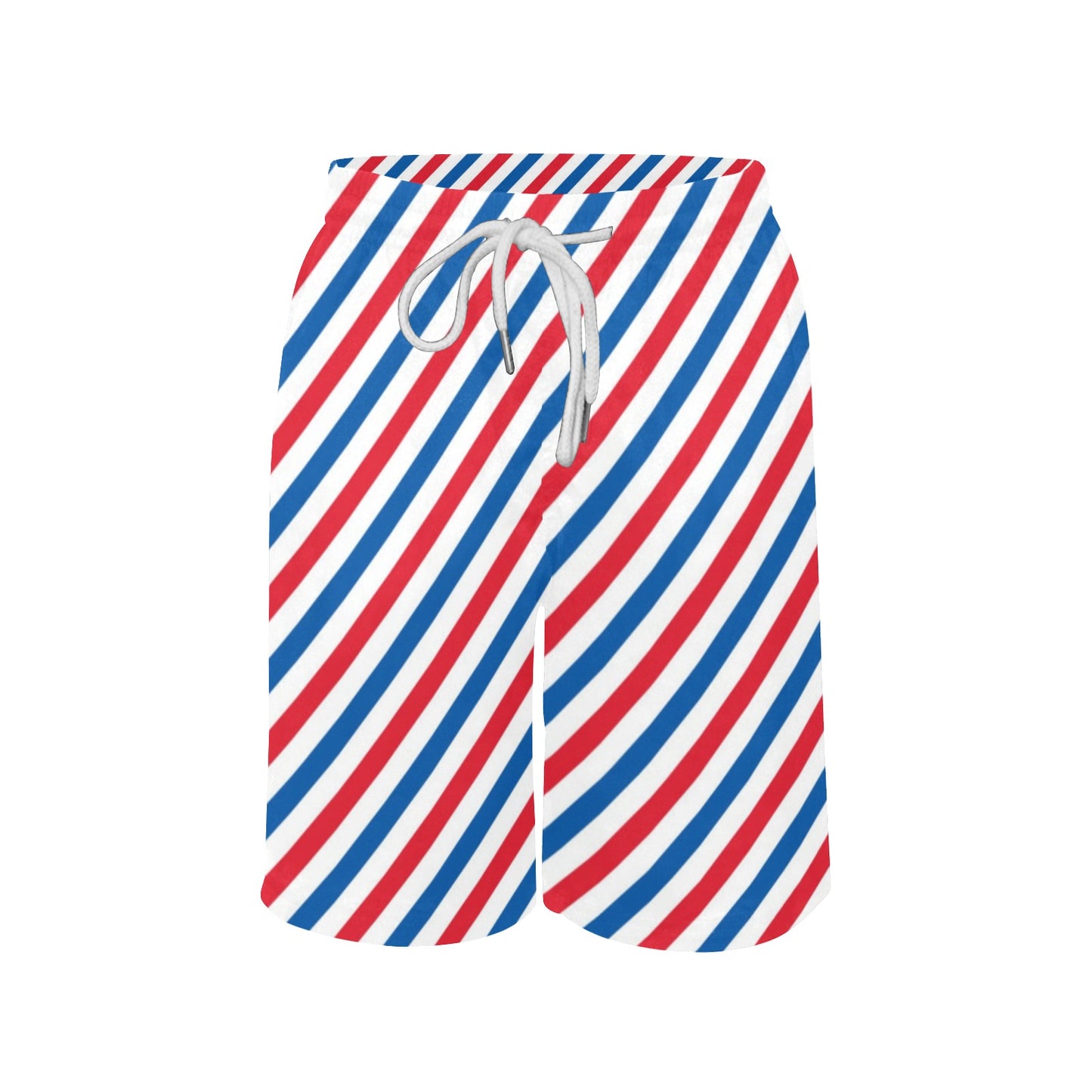 USA/American Flag Stripe Pattern Boys Beach Shorts