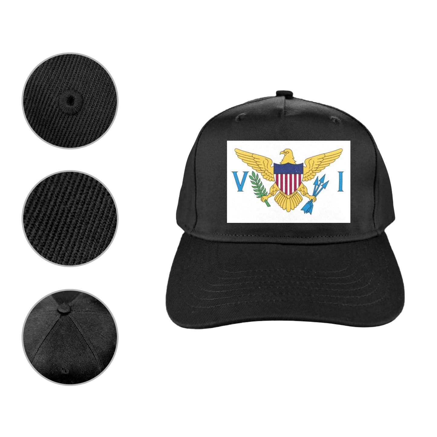 Virgin Islands Flag (US) Baseball Cap (Made in USA)