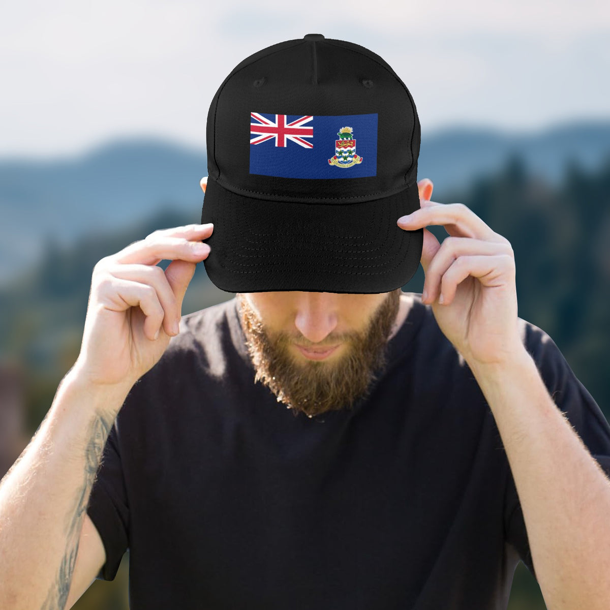 Cayman Islands Flag Inspired Baseball Cap | Printed in the USA