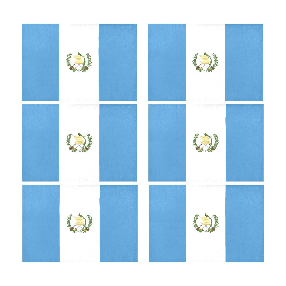 Guatamala Flag Placemats 12" x 18" (Set of 6)
