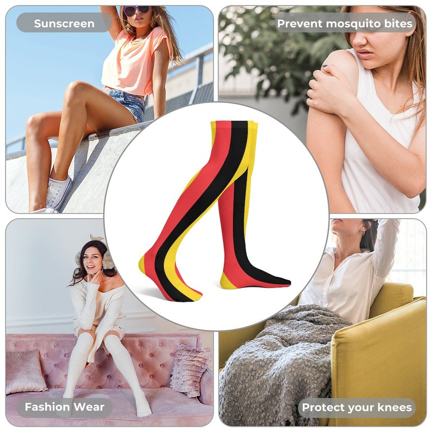 Belgium Flag Trendy Stockings(Long)