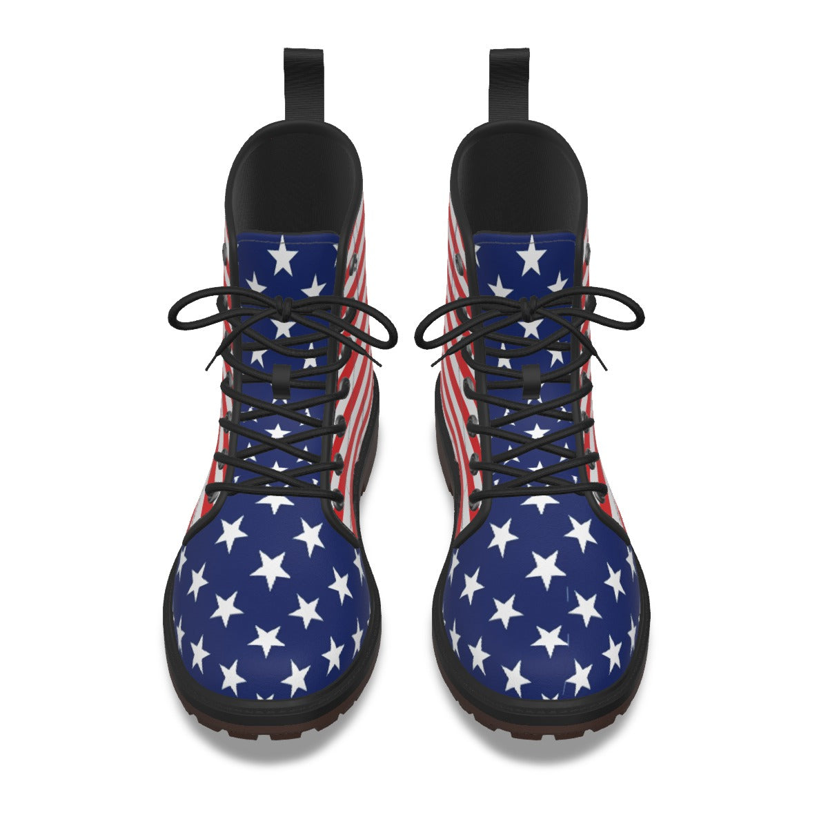 USA/American Flag Inspired Trump Thumbs Up Women's Derby Laced Boots