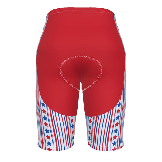 USA/American Flag Inspired Stars and Stripes Pattern Men’s Cycling Shorts