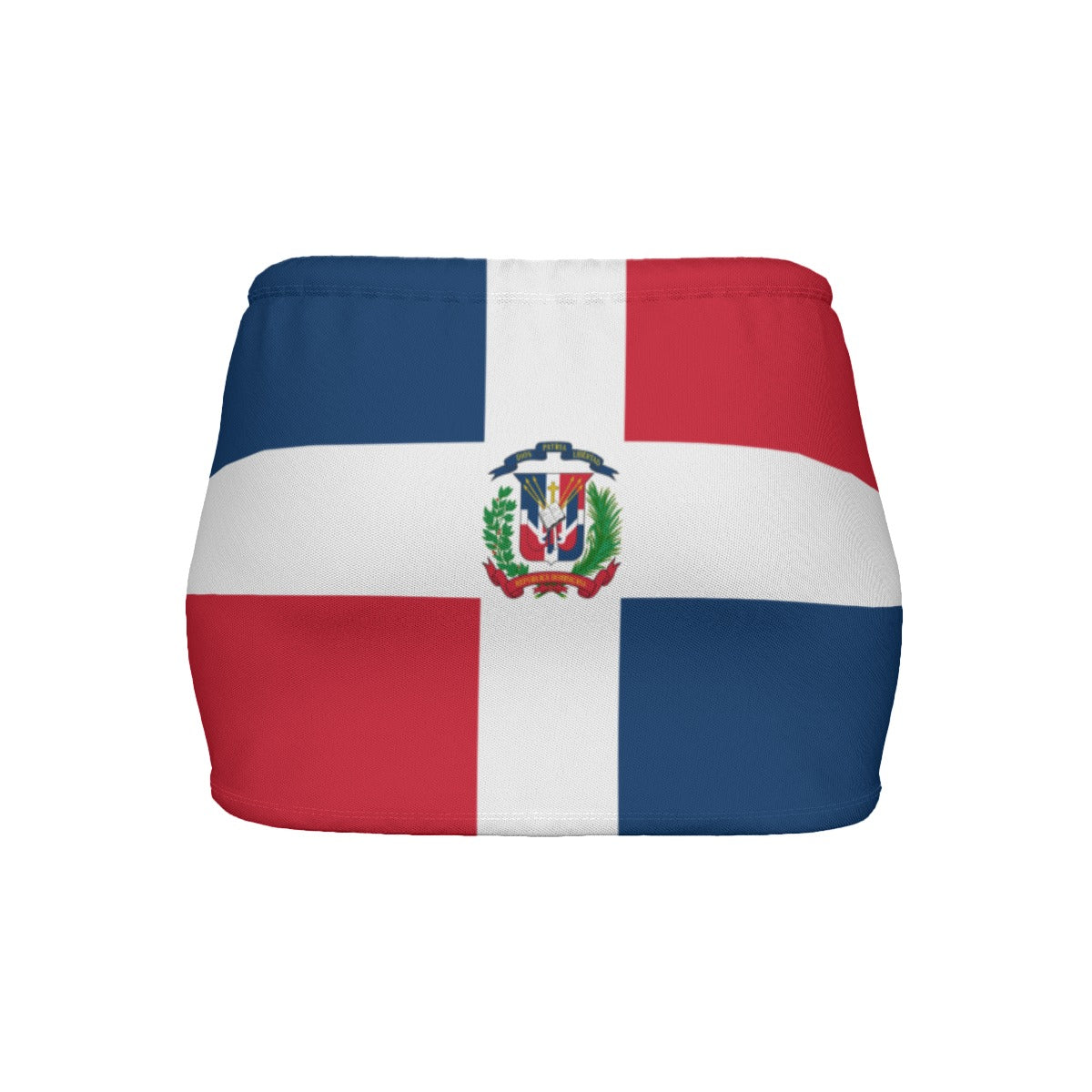 Dominican Republic Flag Inspired Women’s Slinky Micro Mini Skirt