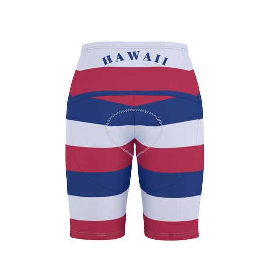 Hawaii Flag Inspired Men’s Cycling Shorts