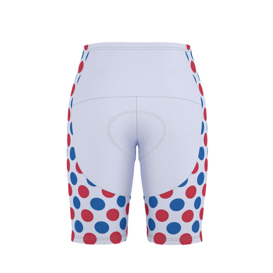 USA/American Flag Inspired Polka Dot Pattern Men’s Cycling Shorts