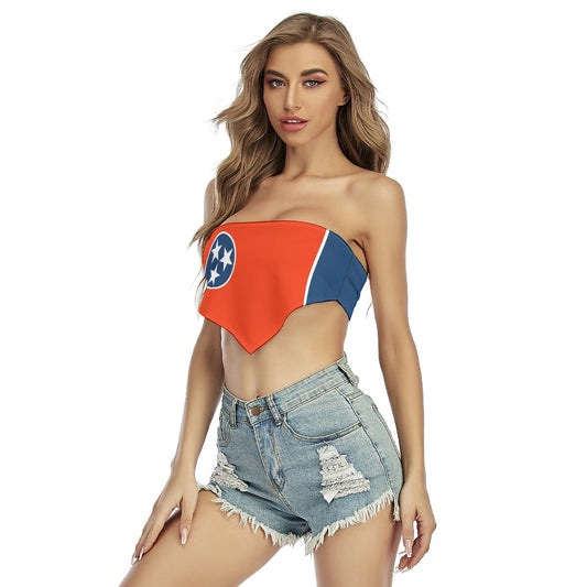 Tennessee Flag Inspired Women’s Triangle Tube Top