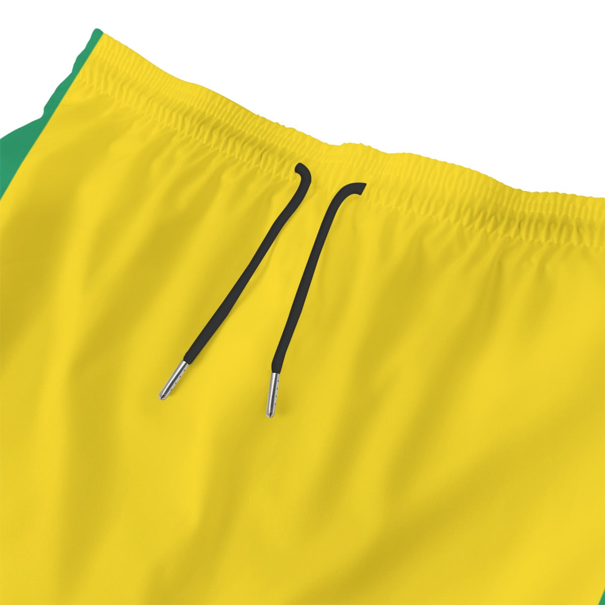 Yellow shorts with black drawstrings by Luv My Flag.