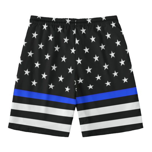 Black shorts with stars and stripes by Luv My Flag.